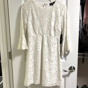 Lace white dress from Lulu’s